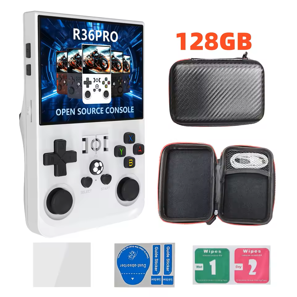 Consola R36 PRO con mas de 22,000 juegos.